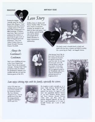 Ringgold Gazette Sam Ringgold Sr. biography