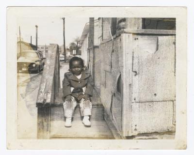 Jana Anderson Carter sitting on the steps