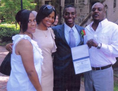 Richard Anderson Anthony Jennings Jr., Wendy, Mom, and Dad at Graduation