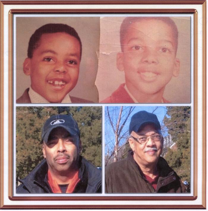 Donald Cooke (Brother of LaMonte) as a child and grown, with LaMonte Cooke