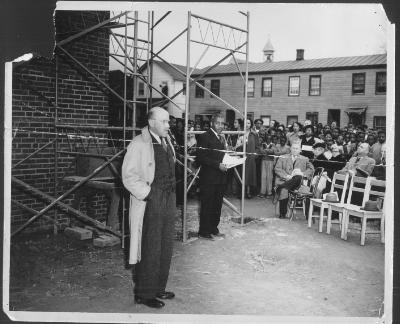 W. Reade Corr, County Superintendent at Ground Breaking for HHGS 
