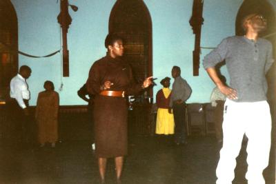 Debutante practice session with choreographer JoAnn Cason-Smith, 1989