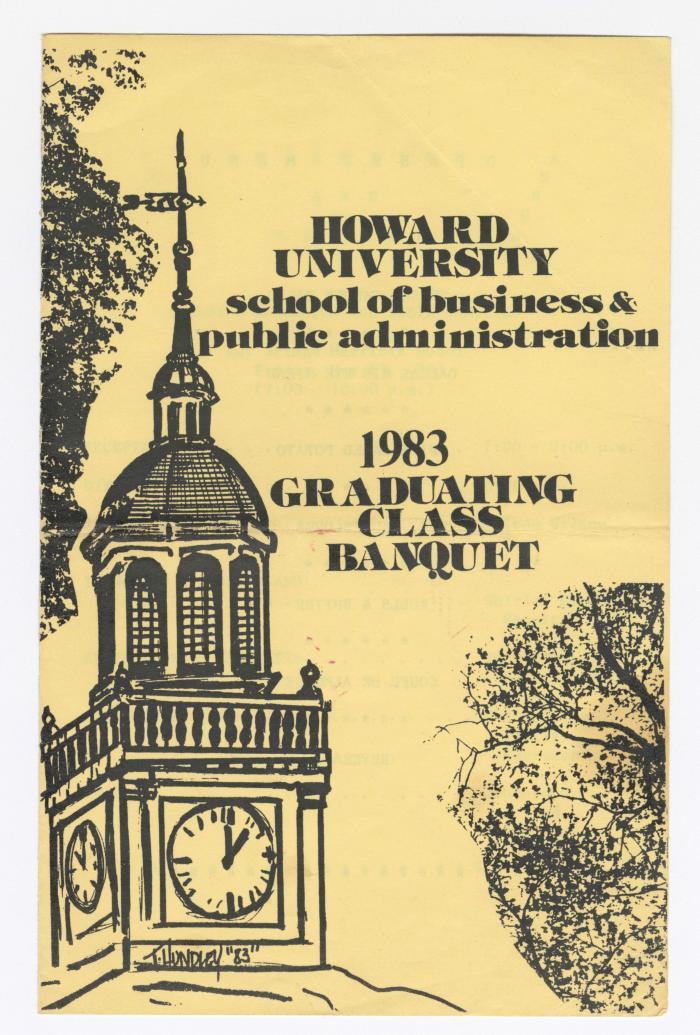 Howard University graduating class banquet program