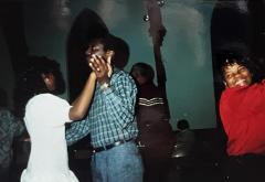Father-Daughter Debutante Cotillion Practice with Katina Moaney and her dad, 1989.