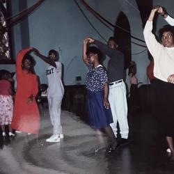 Debutante Cotillion choreographed dance practice, 1989