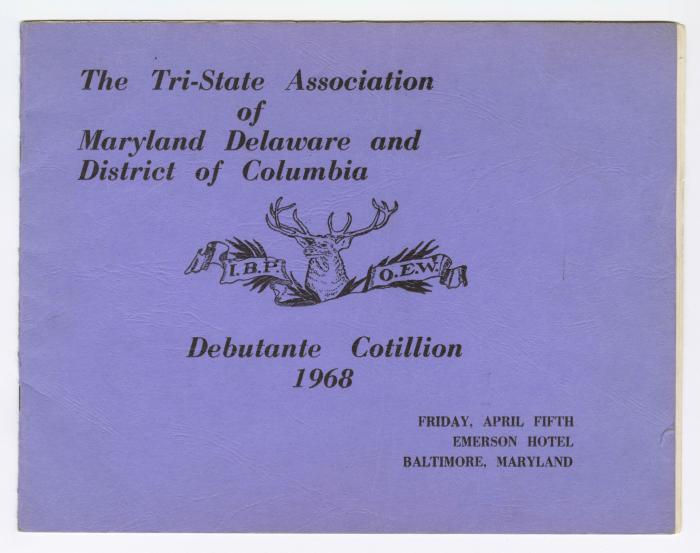 Tri-State Association of Maryland Delaware and District of Columbia Debutante Cotillion 1968