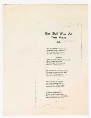 "God Shall Wipe All Tears Away"
