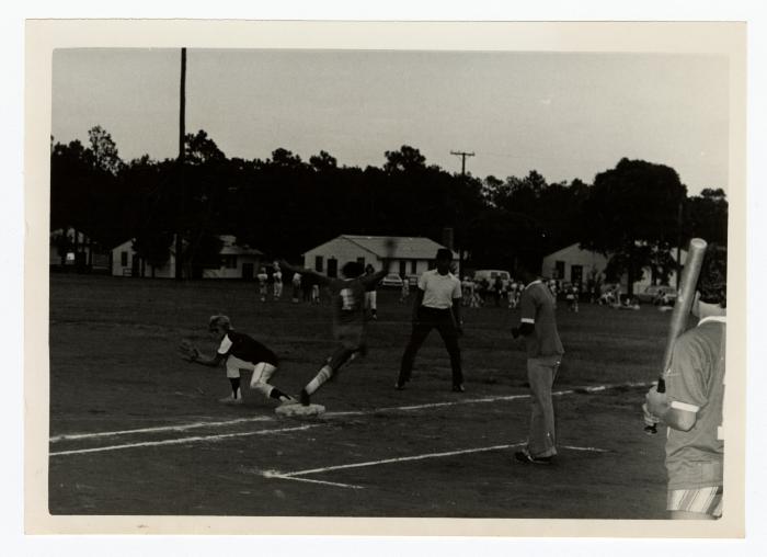 Eleanor Rochelle Ringgold running past first base