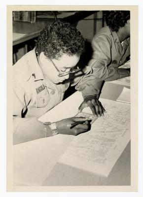 Eleanor Rochelle Ringgold graphing plot points on a map