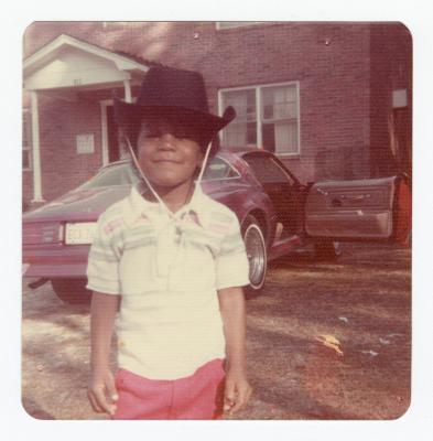 Child in a cowboy hat