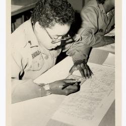 Eleanor Rochelle Ringgold graphing plot points on a map