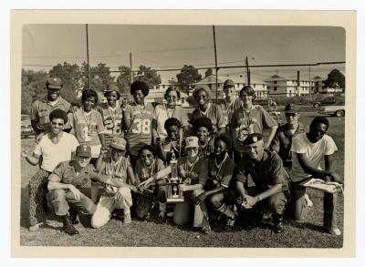 Fort Bragg's winning softball team