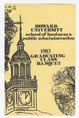 Howard University graduating class banquet program