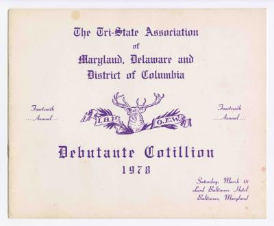 1978 Debutante Cotillion program