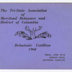 Tri-State Association of Maryland Delaware and District of Columbia Debutante Cotillion 1968
