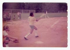 Eleanor Rochelle Ringgold playing softball 