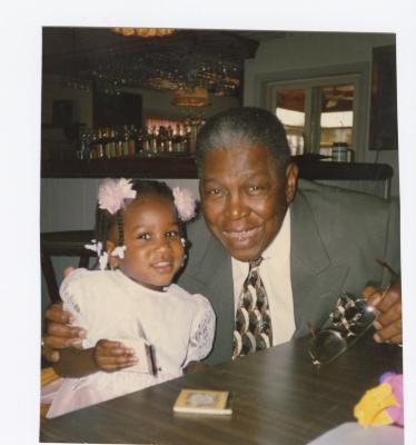 Oliver Briscoe poses with daughter Kim Briscoe