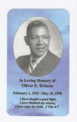 In loving memory of Oliver Briscoe