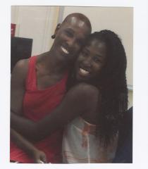Kim Briscoe Moody and daughter Imani hugging