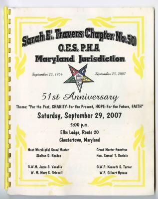 Sarah E. Travers Chapter No. 50's 51st Anniversary Celebration