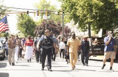 Marchers at the Remembering Anton, Time to Change the Narrative Protest